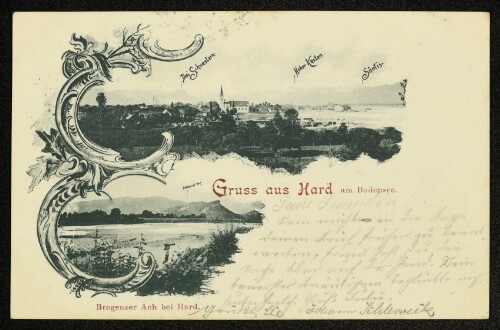 Gruss aus Hard am Bodensee : Bregenzer Ach bei Hard