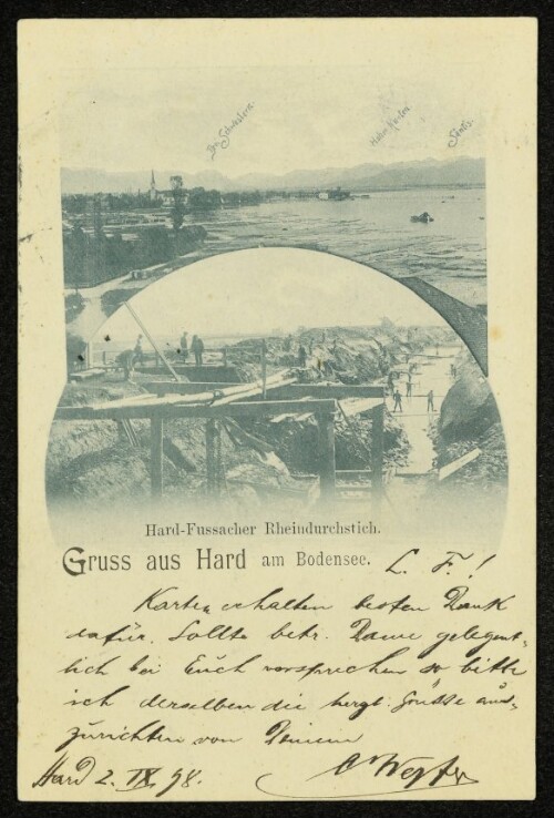 Gruss aus Hard am Bodensee : Hard-Fussacher Rheindurchstich
