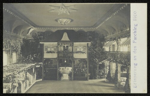 Erinnerung an den Fasching 1910