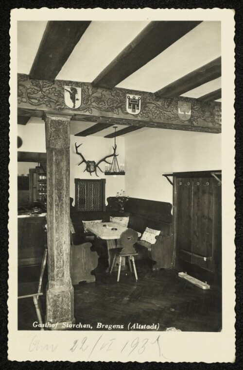 Gasthof Storchen, Bregenz (Altstadt) Pächter: Toni Sontag