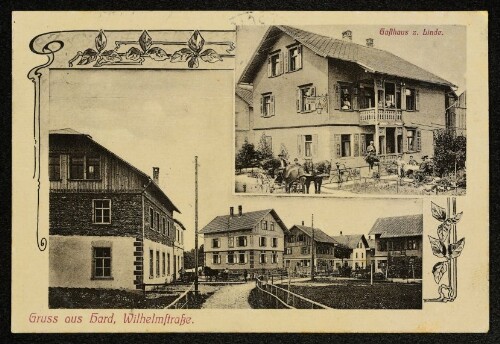 Gruss aus Hard, Wilhelmstraße : Gasthaus z. Linde