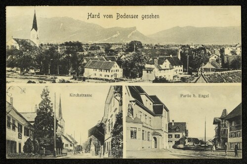 Hard vom Bodensee gesehen : Kirchstrasse : Partie b. Engel