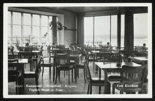 Cafe - Restaurant  Strandbad  Bregenz Täglich Musik und Tanz