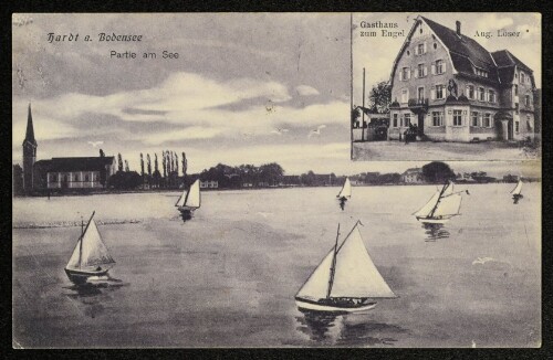 Hardt a. Bodensee : Partie am See : Gasthaus zum Engel Aug. Loser