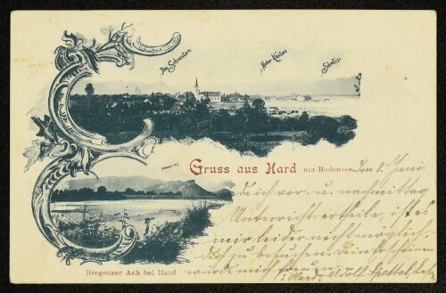Gruss aus Hard am Bodensee : Bregenzer Ach bei Hard