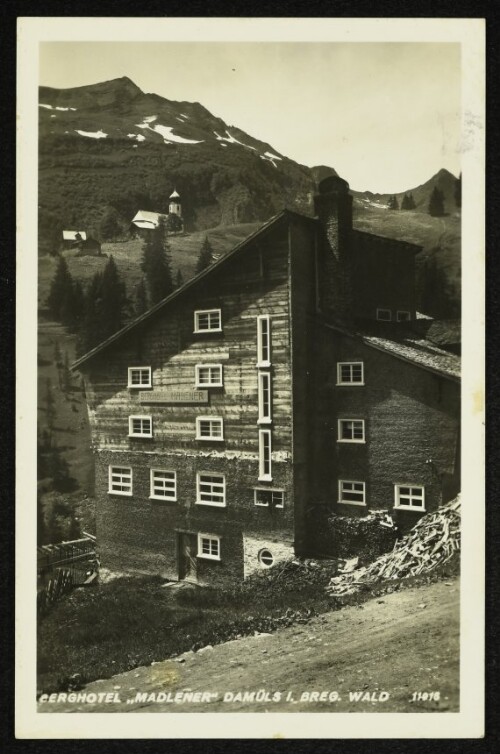 Berghotel  Madlener  : Damüls i. Breg. Wald