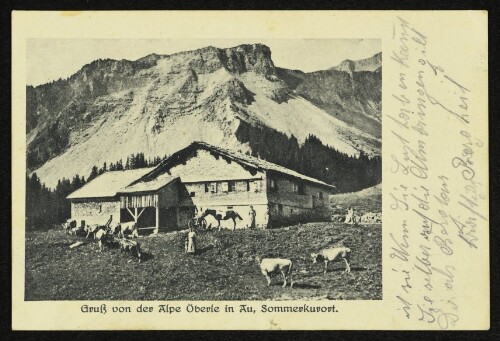 Gruß von der Alpe Öberle in Au : Sommerkurort