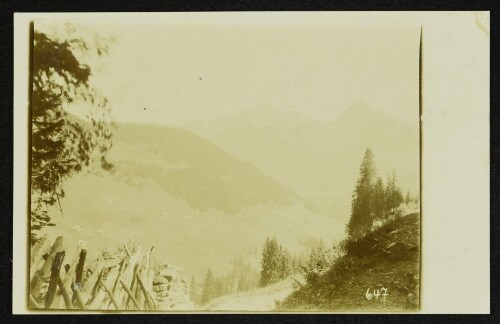 Damüls mit Zafernhorn und Zitterklapfen im Hintergrung