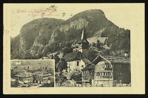 Gruss aus Reuthe (608 m) bei Bezau i. Bregenzerwald