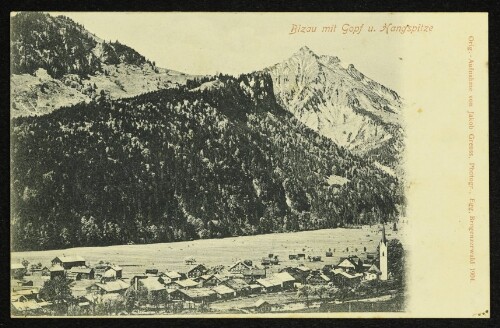 Bizau mit Gopf u. Hangspitze