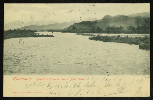 Rheinbau: Rheindurchbruch am 6. Mai 1900
