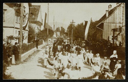 Die Abholung des H. Pf. Amman in Hard am 8. September 1907