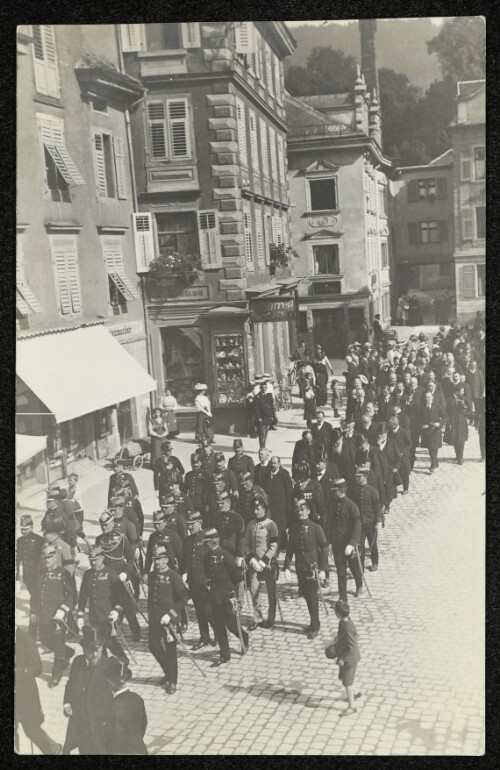 [Bregenz Kirchstraße, Leichenzug von Gustav von Thurn und Taxis]