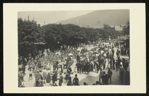 [Zum Besuche der deutschen ausgetauschten Kriegsinvaliden am 1. August 1916 in Bregenz]