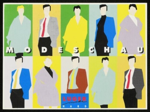 Luger Mode Hard : Einladung zur Modeschau 9.9.91 Seezentrum Hard 20.00 Uhr ...