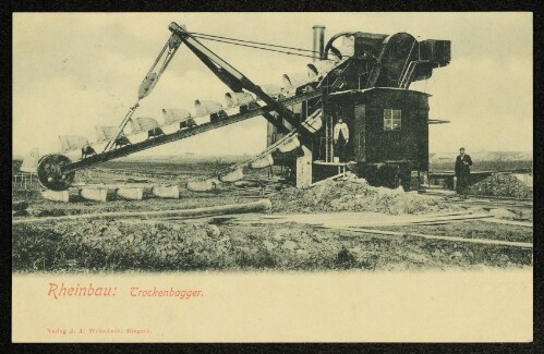 Rheinbau: Trockenbagger