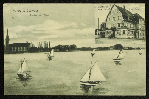 Hardt a. Bodensee : Partie am See : Gasthaus zum Engel Aug. Loser