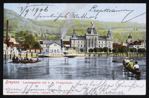 Bregenz Landungsplatz mit k. k. Postgebäude