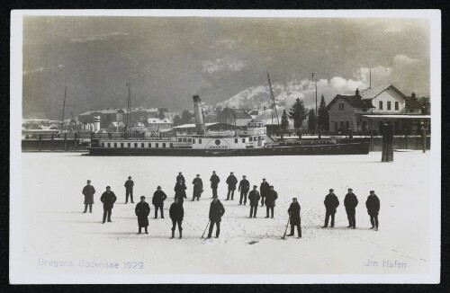 Bregenz Bodensee 1929, Im Hafen