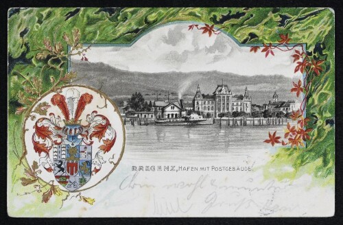 Bregenz, Hafen mit Postgebäude