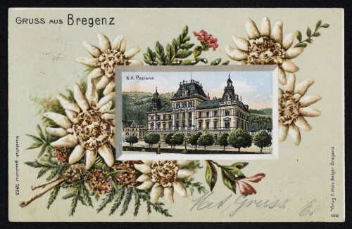 Gruss aus Bregenz K.K. Postamt