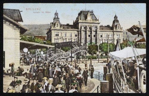 Bregenz Verkehr am Hafen