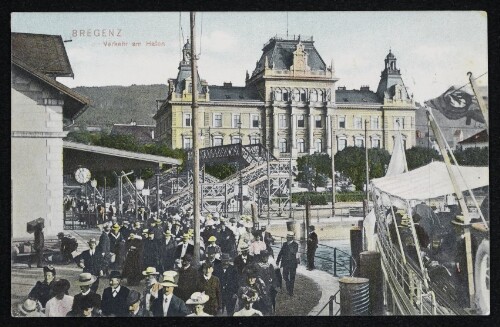 Bregenz Verkehr am Hafen