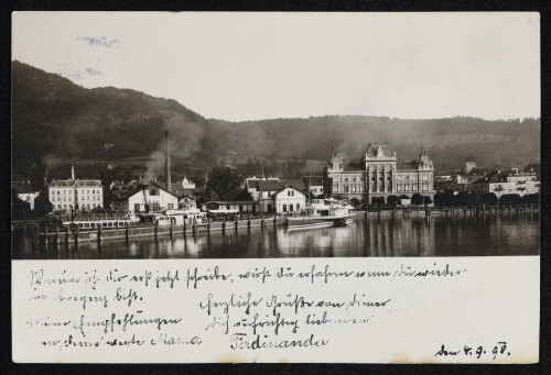 [Bregenz a. B. mit Postamt]