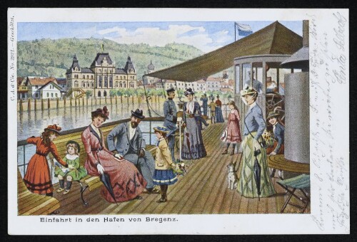 Einfahrt in den Hafen von Bregenz