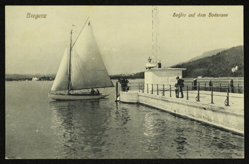 Bregenz Segler auf dem Bodensee