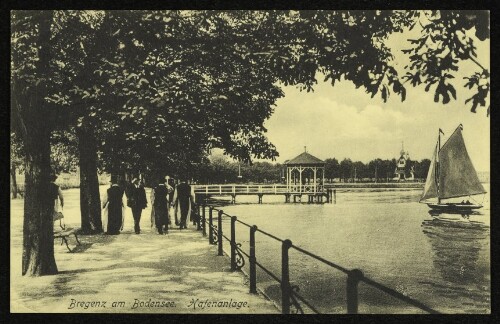 Bregenz am Bodensee. Hafenanlage