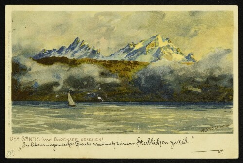 Der Säntis (vom Bodensee gesehen)