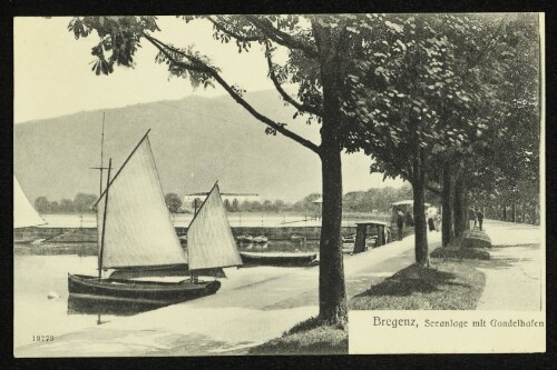 Bregenz, Seeanlage mit Gondelhafen