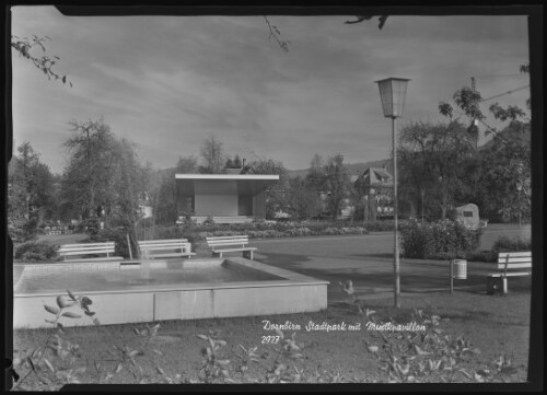 Dornbirn Stadtpark mit Musikpavillon