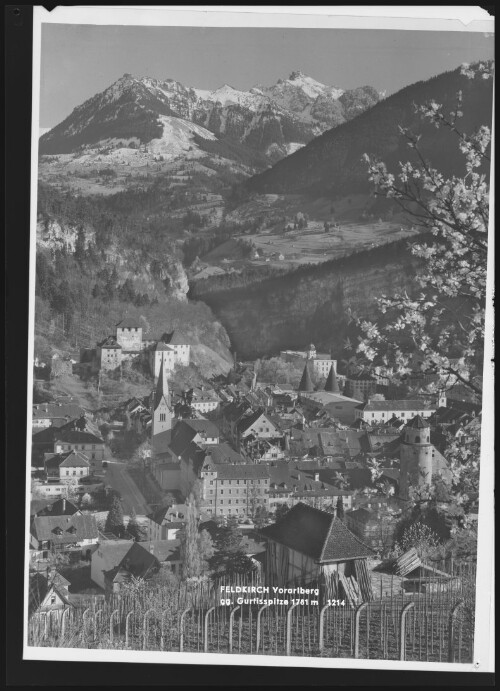 Feldkirch Vorarlberg gg. Gurtisspitze 1781 m