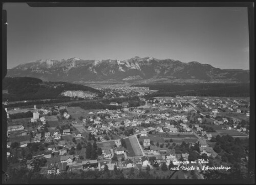 [Feldkirch] Gisingen mit Blick nach Nofels u. Schweizerberge