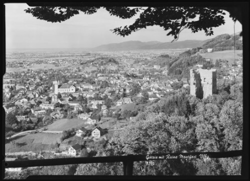 Götzis mit Ruine Montfort Vlbg.