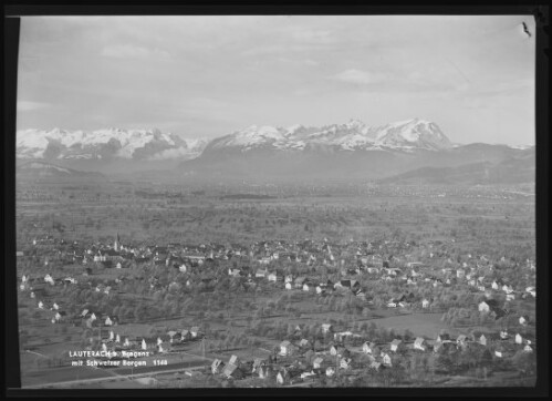 Lauterach b. Bregenz mit Schweizer Bergen