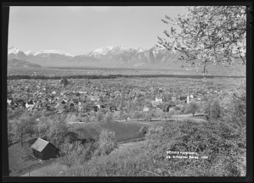 Röthis Vorarlberg gg. Schweizer Berge