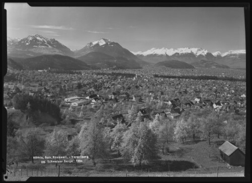 Röthis, Sulz, Rankweil, - Vorarlberg gg. Schweizer Berge