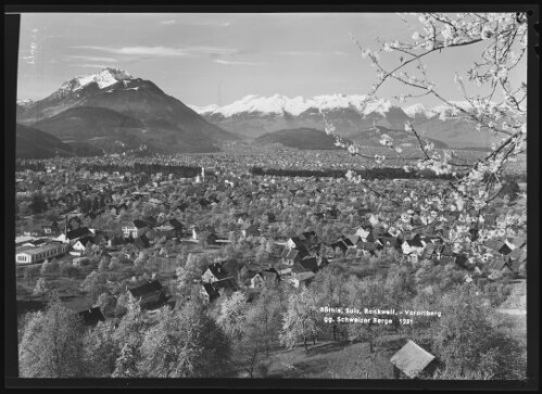 Röthis, Sulz, Rankweil, - Vorarlberg gg. Schweizer Berge