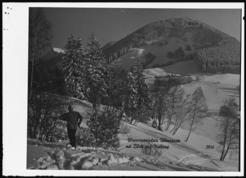 Wintersportplatz Übersaxen mit Blick auf Mutkopf