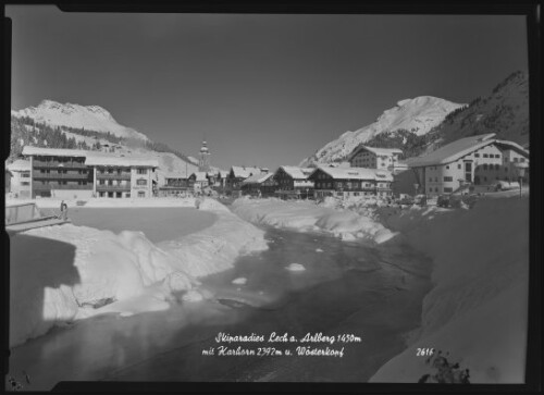 Skiparadies Lech a. Arlberg 1450 m mit Karhorn 2392 m u. Wösterkopf