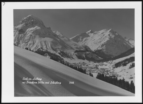 Lech am Arlberg mit Omeshorn 2472 m und Schafberg