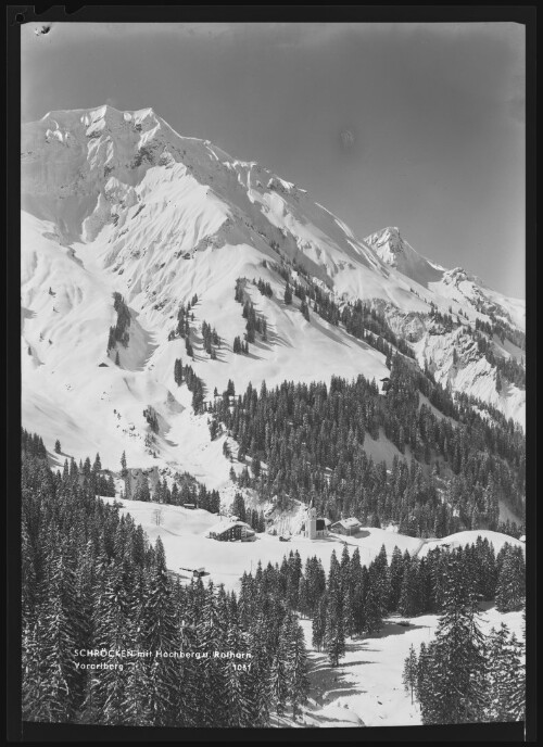 Schröcken mit Hochberg u. Rothorn Vorarlberg