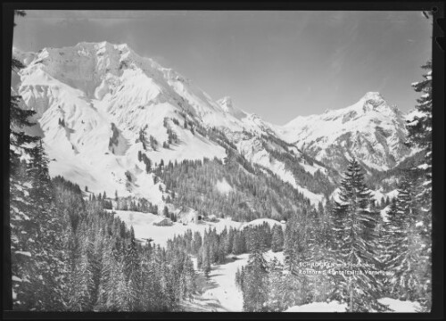 Schröcken mit Hochberg Rothorn u. Künzelspitze Vorarlberg