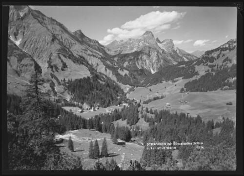 Schröcken mit Künzelspitze 2475 m u. Kanisfluh 2047 m