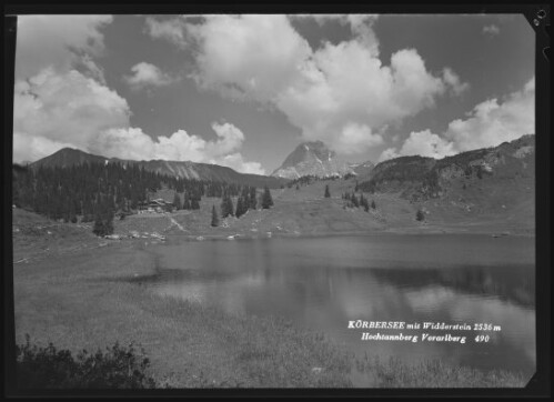 [Schröcken] Körbersee mit Widderstein 2536 m Hochtannberg Vorarlberg