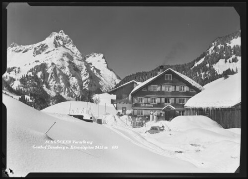 Schröcken Vorarlberg Gasthof Tannberg u. Künzelspitze 2415 m