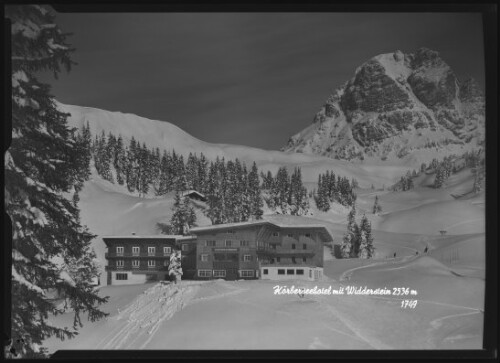 [Schröcken] Körberseehotel mit Widderstein 2536 m